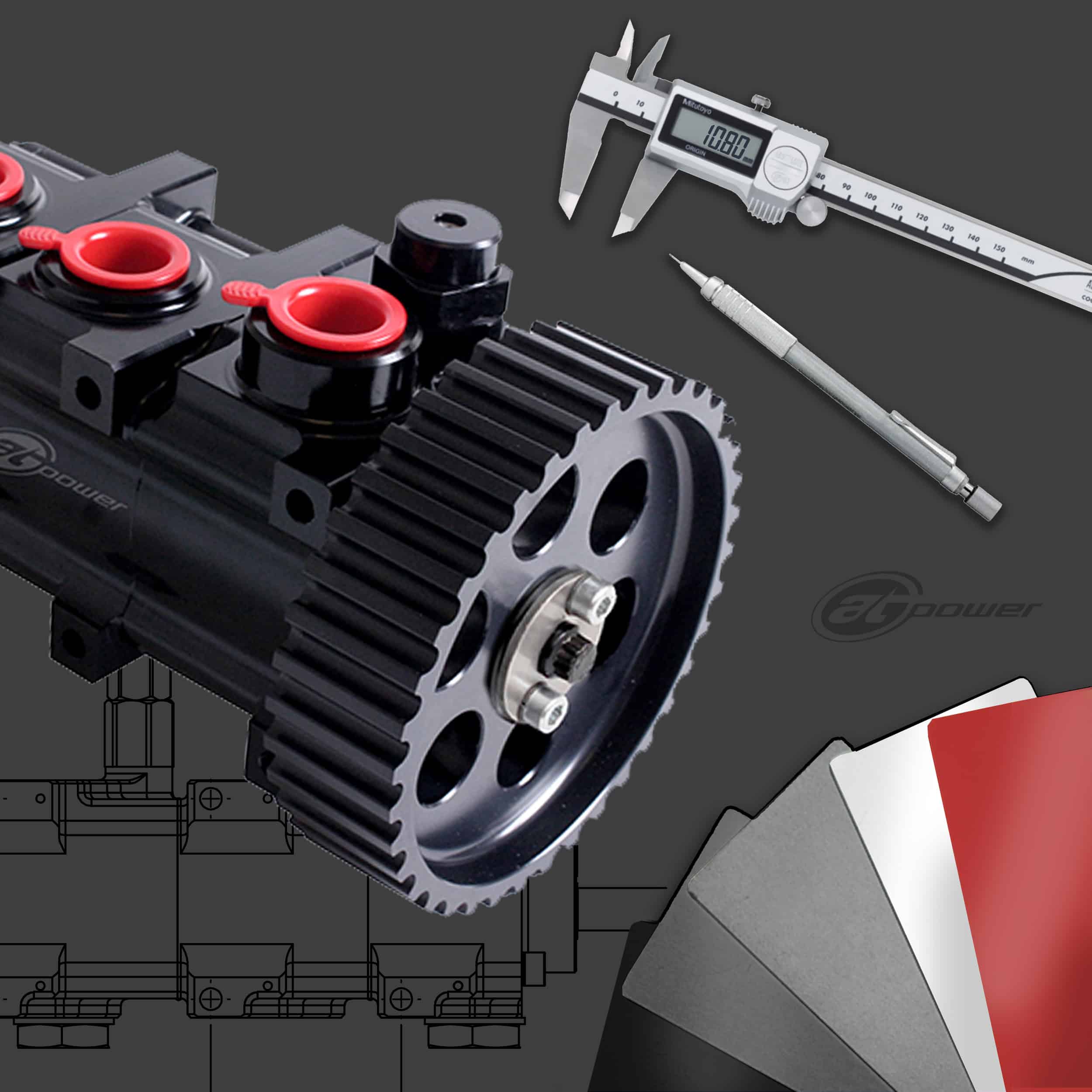 Custom AT Power Dry Sump Oil Pump Assemblies - Bracketry and Filtered