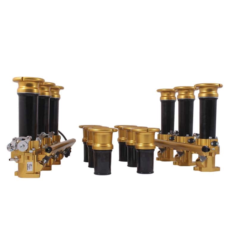 Spare Throttle Ram Pipes/Trumpets and Extension Sets, Open/Race Mesh, 40mm/60mm, 70mm/100mm/130mm