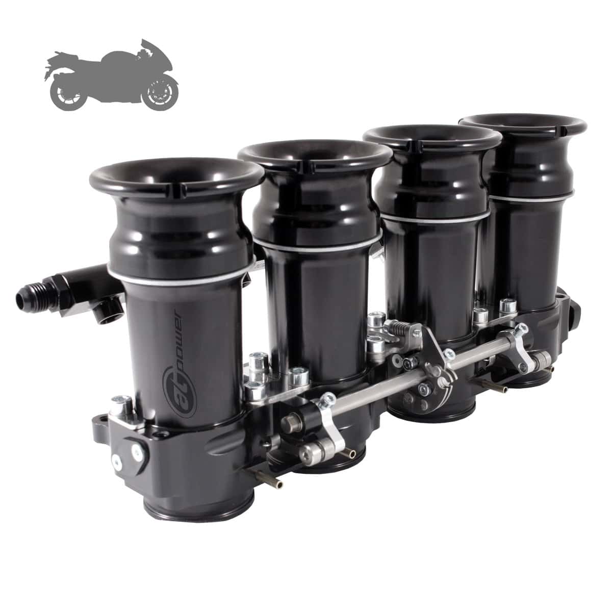 Suzuki Hayabusa 45mm Single Injection Gen 2 Bike Direct-To-Head Shaftless EFI Individual Throttle Bodies (ITBs)
