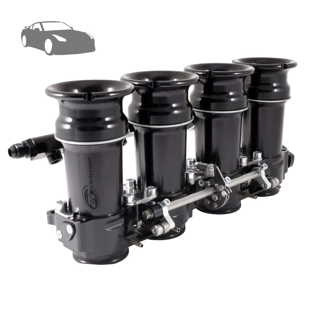 Suzuki Hayabusa 45mm Single Injection Gen 2 Car Direct-To-Head Shaftless EFI Individual Throttle Bodies (ITBs)